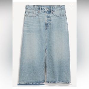 Old Navy new with tags size 12 maxi denim skirt high waisted